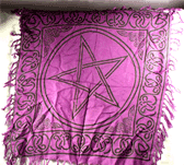 altar cloth - purple pent